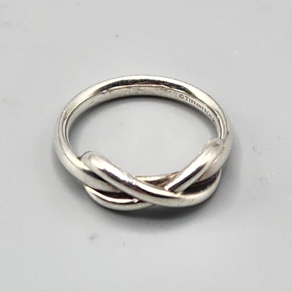 Tiffany & Co. Sterling Silver Infinity Ring Size 4 - Picture 1 of 7